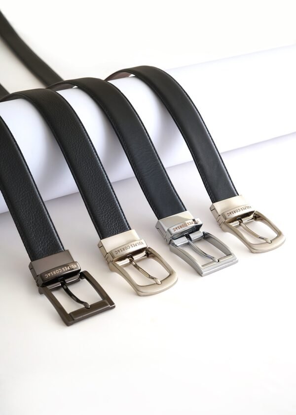 Reversibile Mild Texture leather Belt - Image 5
