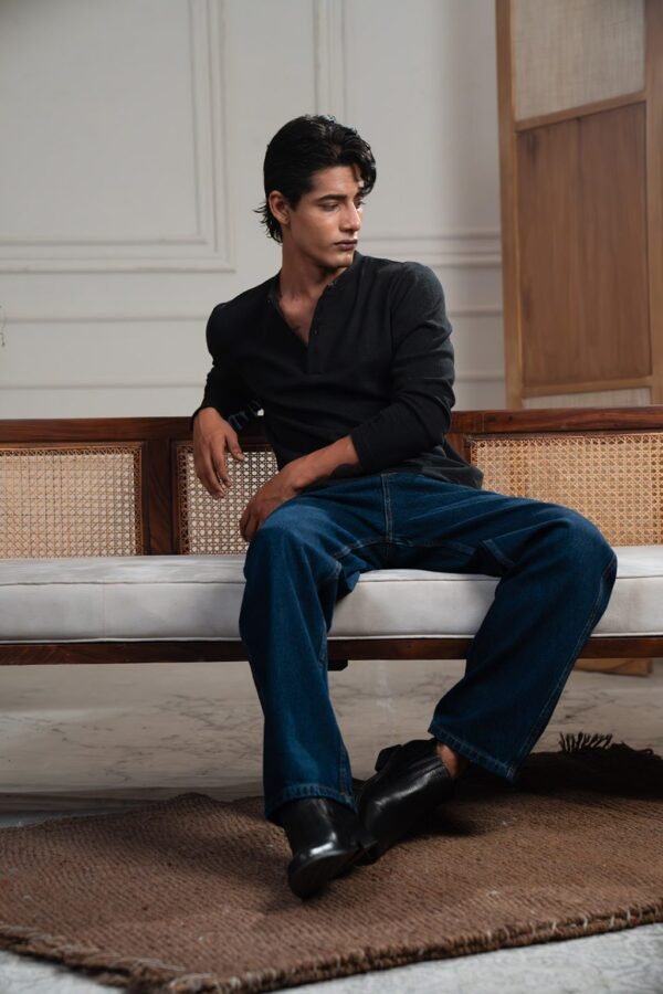 Baggy Fit Jeans – Indigo - Image 2