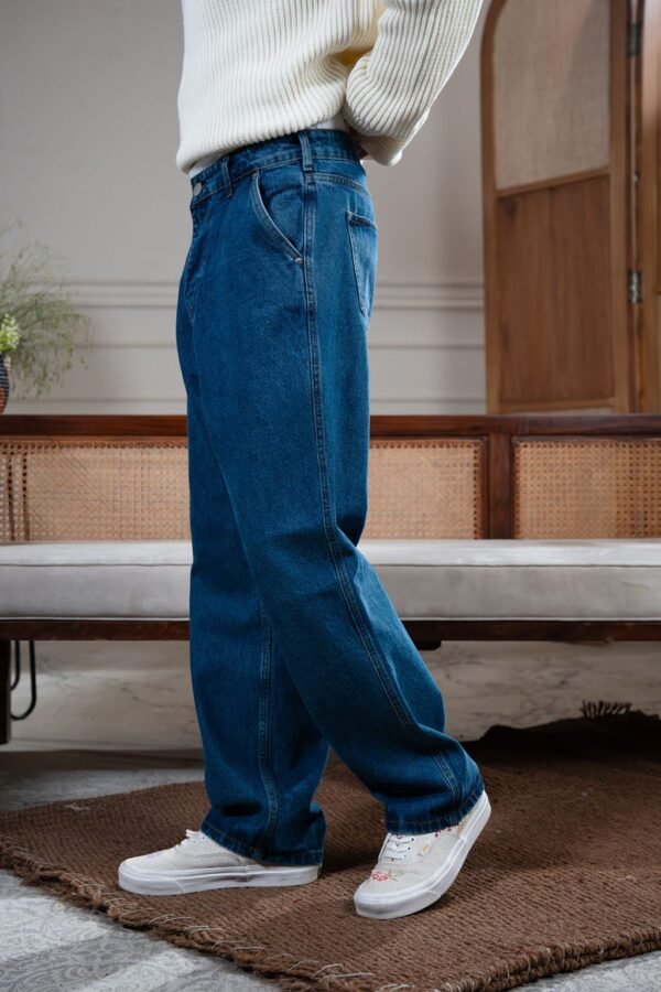 Baggy Fit Jeans – Blue - Image 3