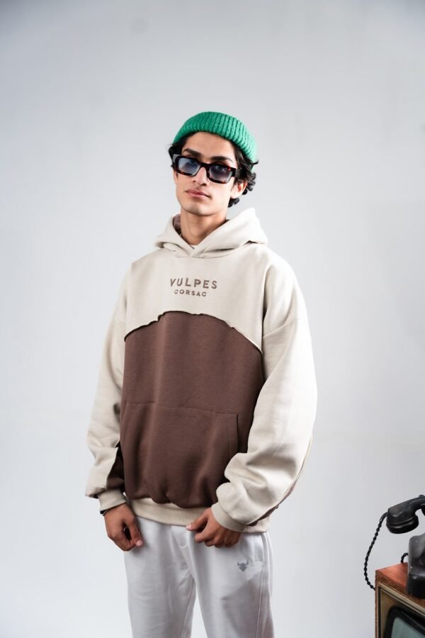 Puff Print Spider Hoodie – Brown - Image 3