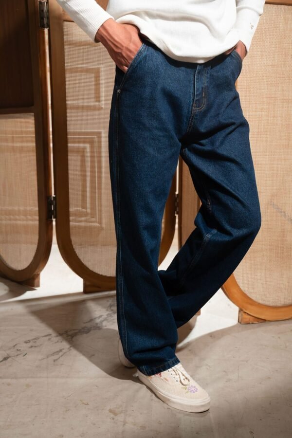 Baggy Fit Jeans – Indigo - Image 3