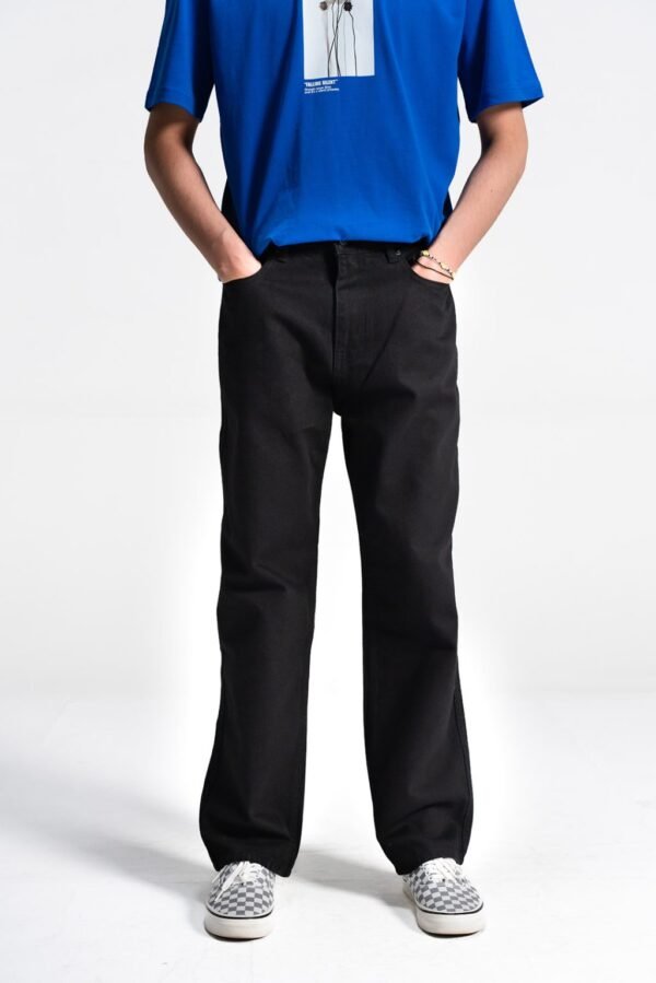 Baggy Fit Jeans – Black - Image 2